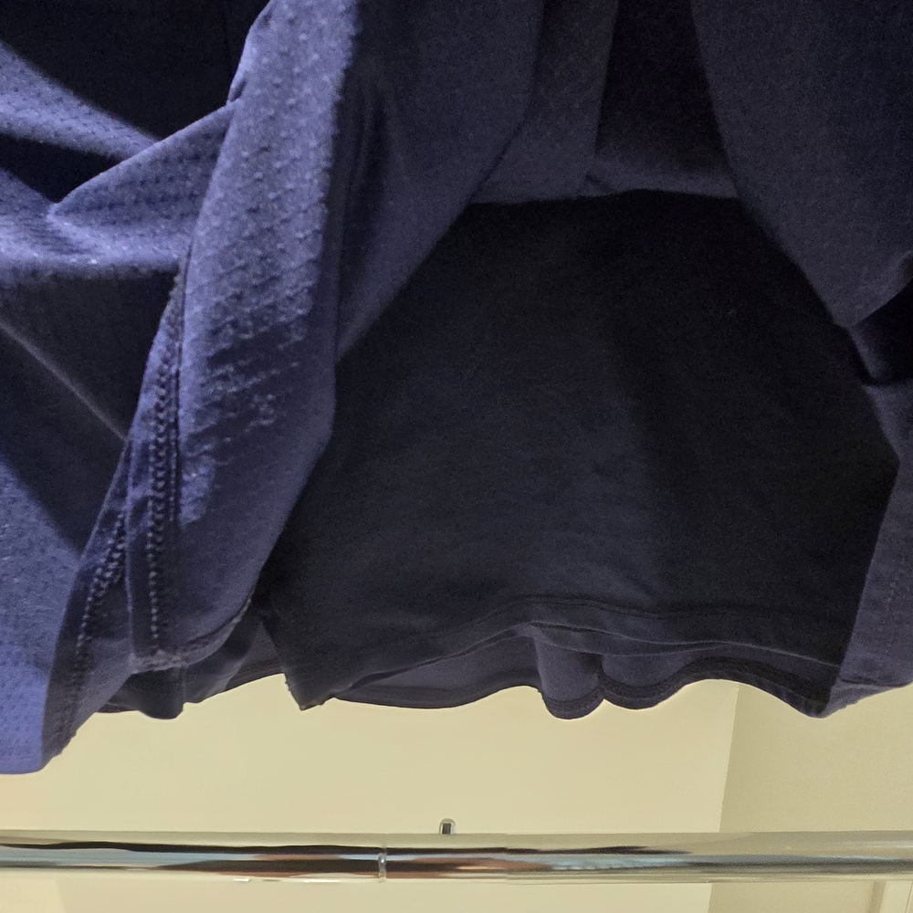 Lucky in Love Navy Skirt with Striped Waistband - Picture 6 of 12